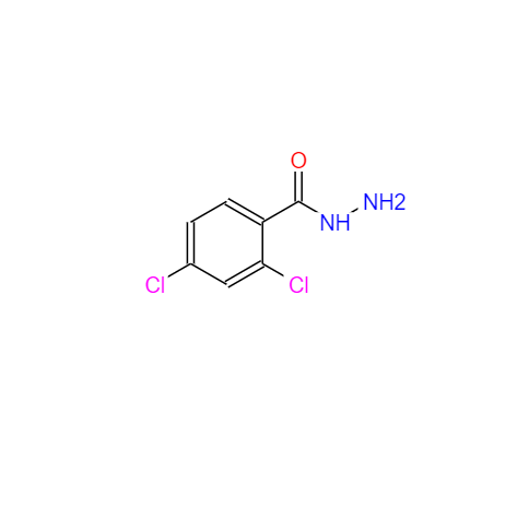 CAS： 5814-06-2，中文名称： 2,4-二氯苯甲酰肼 英文名称：2,4-Dichlorobenzhydrazide 